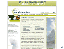 Tablet Screenshot of canadiandrugrehabcentres.com